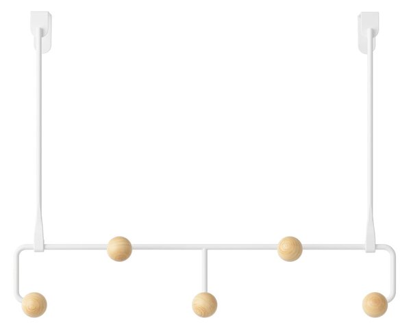 Bílý přírodní kovový věšák na dveře 39 cm Estique – Umbra