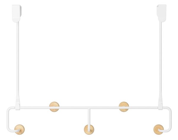 Bílý přírodní kovový věšák na dveře 39 cm Estique – Umbra