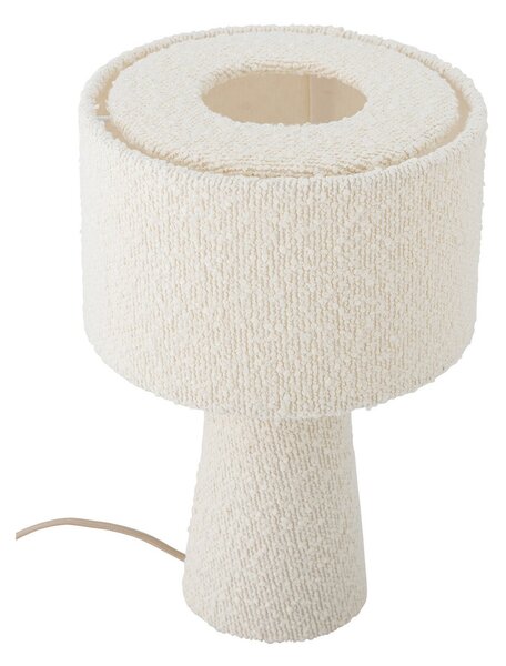 Stolní lampa Bloomingville, Emmie, Bílá, Obývací pokoj, Tkanina / Textil, Moderní