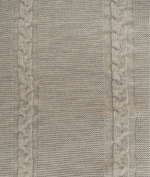 Béžový přehoz 200x220 cm Trenza – Oyo Concept