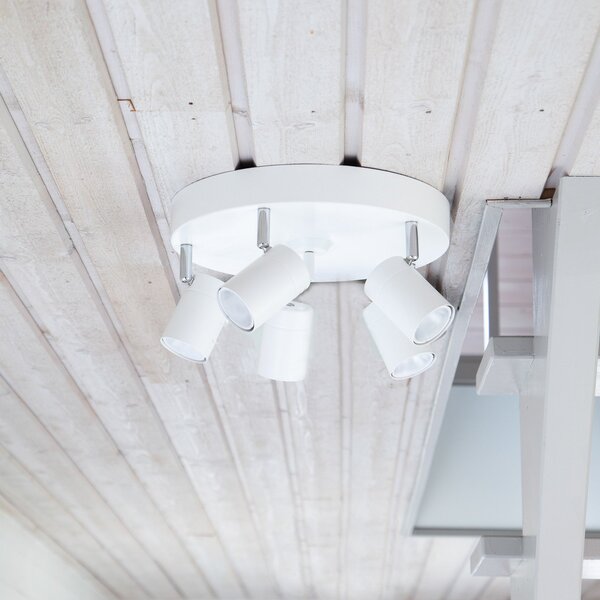 Stropní Lampa By Rydéns, Correct, stmívatelné, Bílá, Obývací pokoj, Kov, Moderní