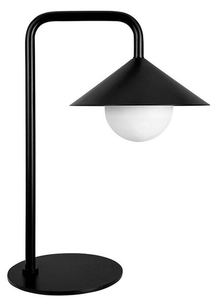 Stolní lampa Dyberg Larsen, Nova, stmívatelné, Černá, Terasa, Kov, Skandinávský