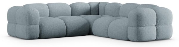 Světle modrá rohová pohovka Loretto – Cosmopolitan Design