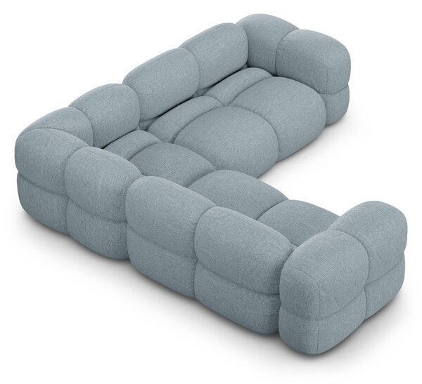 Světle modrá rohová pohovka Loretto – Cosmopolitan Design