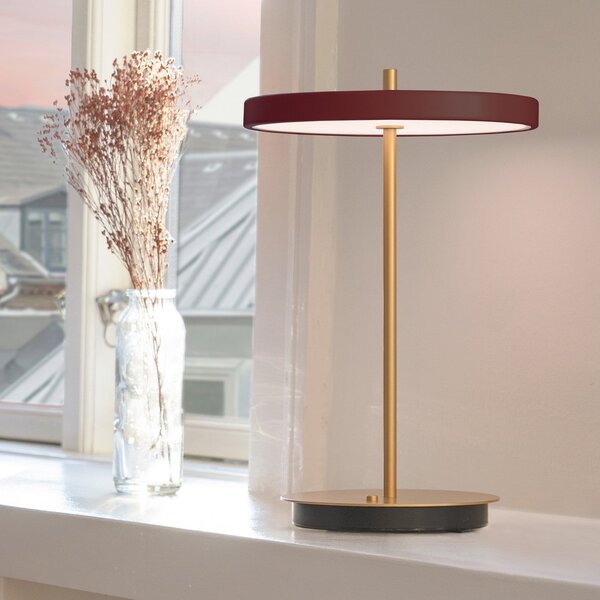 Stolní lampa UMAGE, Asteria Move, stmívatelné, Zlatá / mosazná, Obývací pokoj, Kov, Design