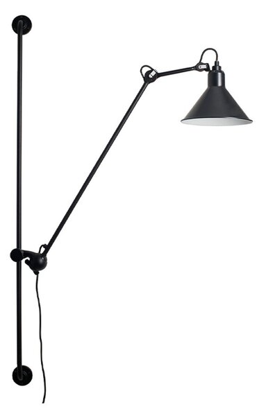 Nástěnná Svítidla Lampe Gras, Černá, Obývací pokoj, Kov, Industriální design