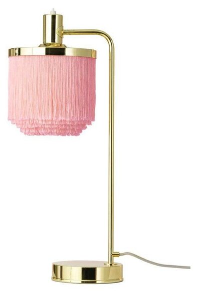 Stolní lampa Warm Nordic, Pudrová, Obývací pokoj, Kov, Vintage