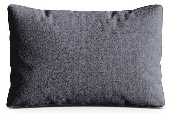 Tmavě šedý polštář na gauč z textilie bouclé Kemi – Cosmopolitan Design