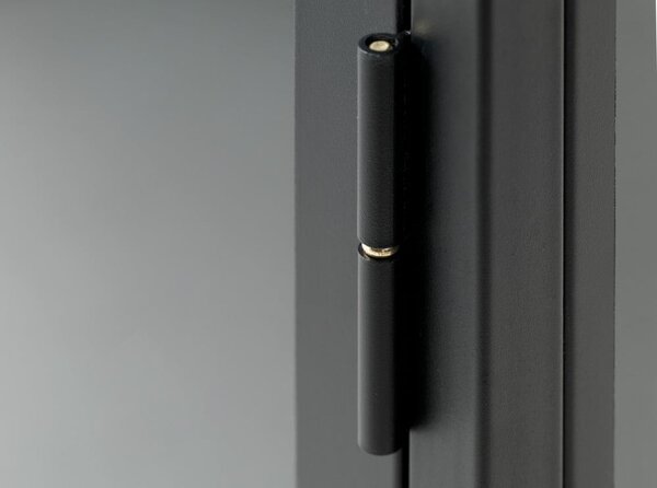 Černý kovový TV stolek 132x52 cm Carmel – Unique Furniture