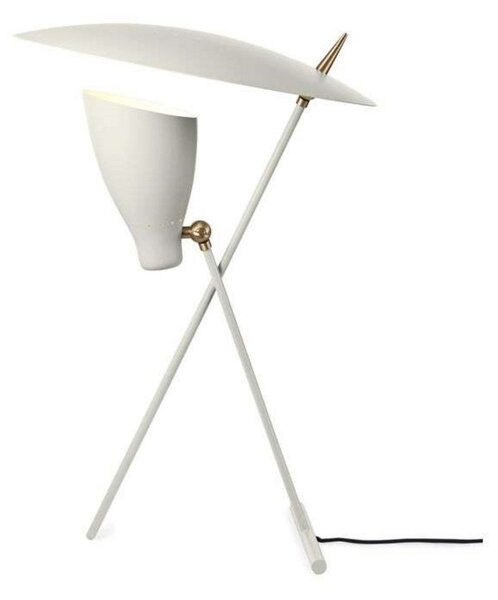 Stolní lampa Warm Nordic, Silhouette, Bílá, Obývací pokoj, Kov, Design