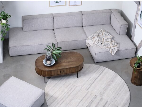 Konferenční stolek v dekoru dubu v přírodní barvě 60x120 cm Nola – Unique Furniture