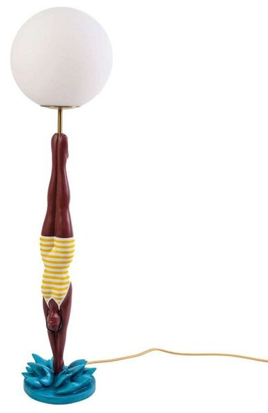 Stolní lampa SELETTI, Žlutá, Obývací pokoj, Kov