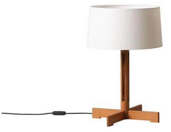 Stolní lampa Santa & Cole, stmívatelné, Bílá, Obývací pokoj, Dřevo