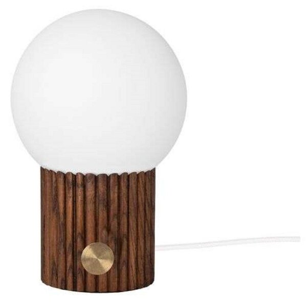 Stolní lampa Globen Lighting, Dřevo, Ložnice, Sklo