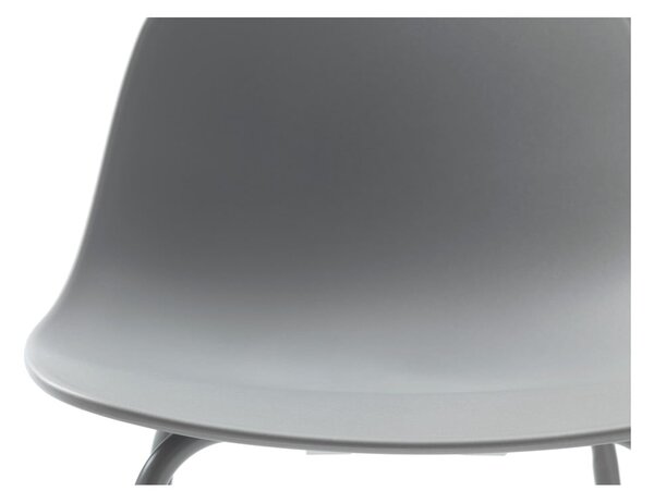 Šedá plastová barová židle (výška sedáku 67,5 cm) Whitby – Unique Furniture
