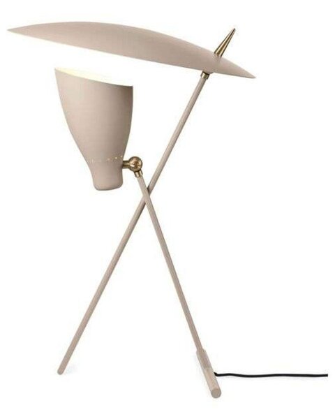 Stolní lampa Warm Nordic, Silhouette, Béžová, Obývací pokoj, Kov, Design
