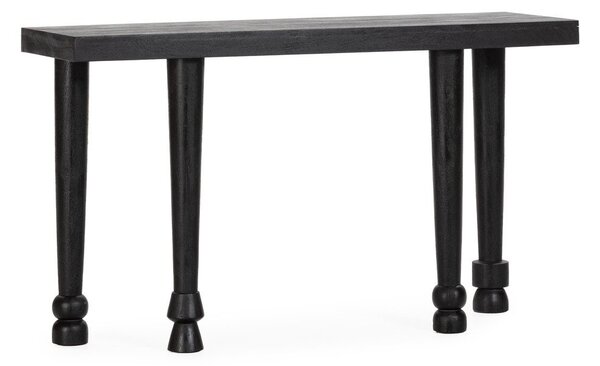 Černý konzolový stolek z mangového dřeva 40x130 cm Inaya – MOME