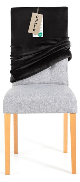 Černé napínací potahy v sadě 4 ks na židli 48 cm Sento – Restilo