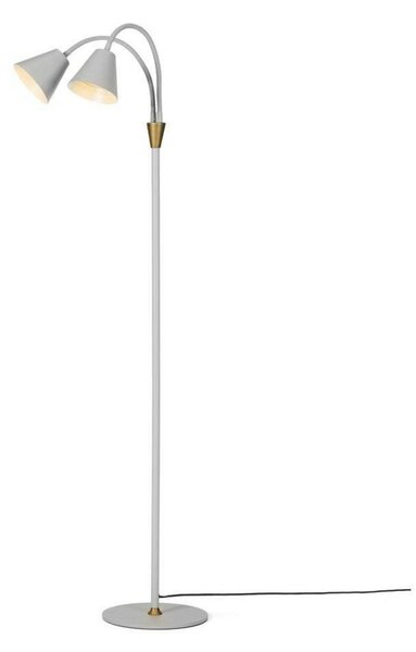 Stojací Lampa Halo Design, Šedá, Obývací pokoj, Kov