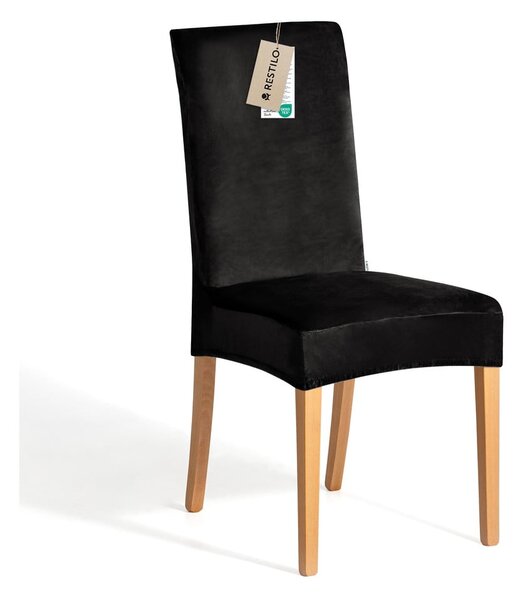 Černé napínací potahy v sadě 4 ks na židli 48 cm Sento – Restilo