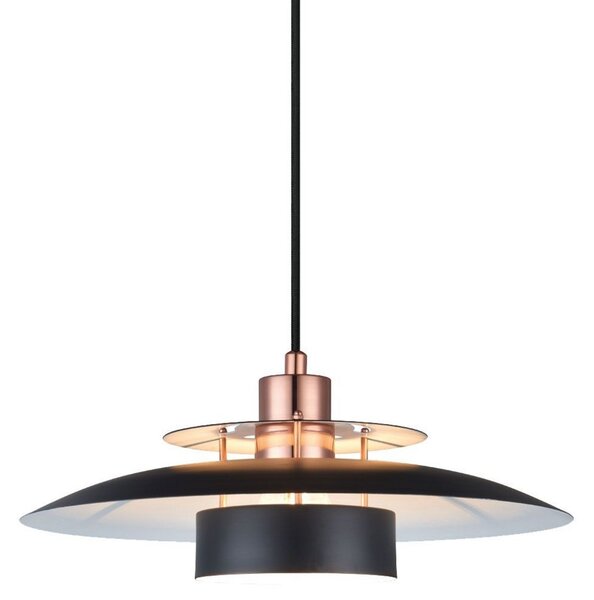 Závěsná svítidlo Halo Design, Měděná, Jídelna, Kov