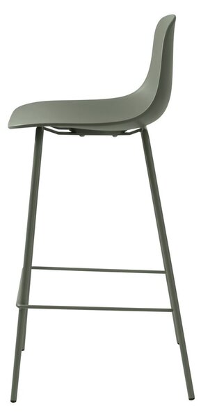 Khaki plastová barová židle (výška sedáku 67,5 cm) Whitby – Unique Furniture
