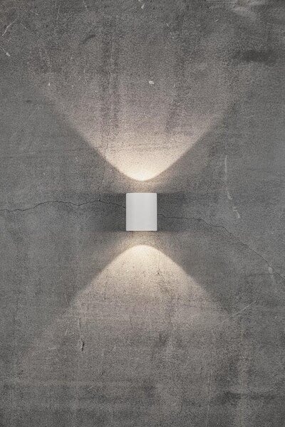 NOR 49701001 Venkovní nástěnné svítidlo Canto 2 2x6W LED bílá čirá - NORDLUX