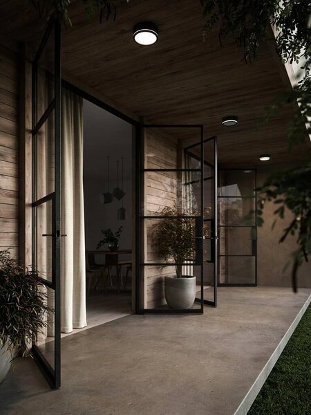 NOR 2019016003 Venkovní stropní svítidlo Ava 9,5W LED černá opál - NORDLUX