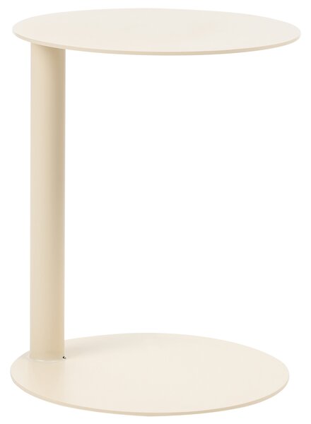 Zahradní odkládací stolek VENTURINA 40 cm 40 cm Kov Béžová