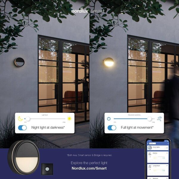 NOR 2019016010 Venkovní stropní svítidlo Ava 9,5W LED šedá opál - NORDLUX