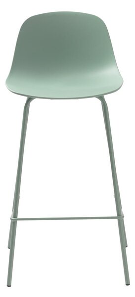 Světle zelená plastová barová židle (výška sedáku 67,5 cm) Whitby – Unique Furniture
