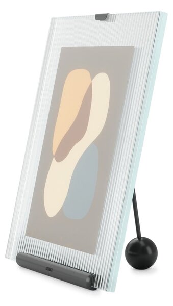 Černý skleněný stojací rámeček 19x23 cm Flute – Umbra