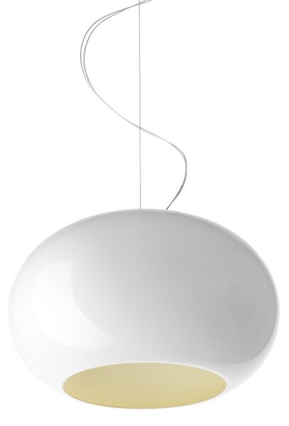Závěsná svítidlo Foscarini, Bílá, Jídelna, Sklo