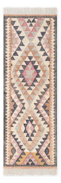 Šedý ručně tkaný jutový běhoun 80x200 cm Roya Parsa – Elle Decoration