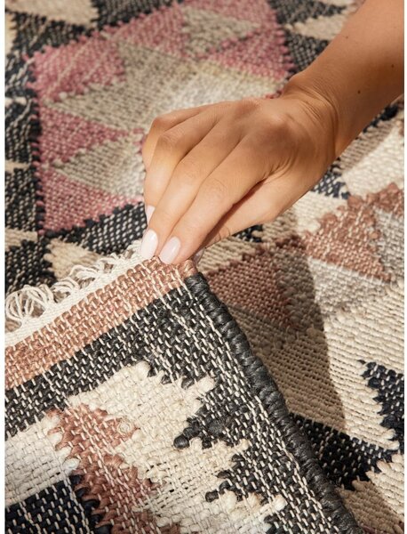 Šedý ručně tkaný jutový běhoun 80x200 cm Roya Parsa – Elle Decoration