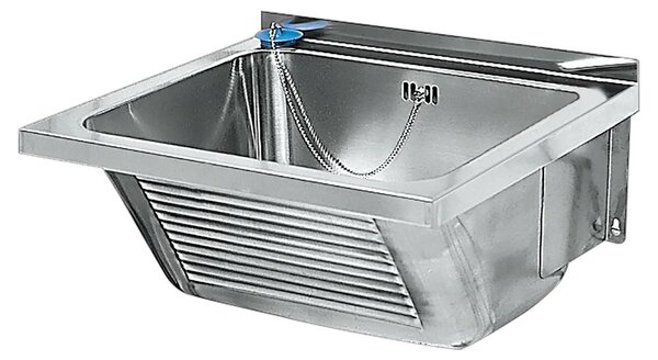 Umyvadlo KWC AR, SIRIUS, nerezová ocel, 470x240x430 mm, stedový odtok vody
