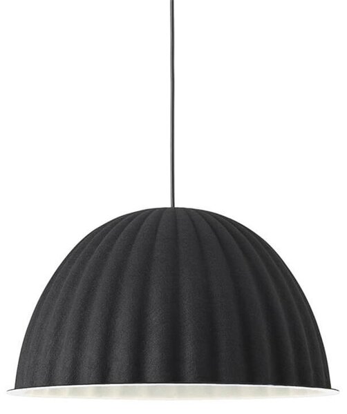 Závěsná svítidlo Muuto, stmívatelné, Černá, Jídelna, Tkanina / Textil