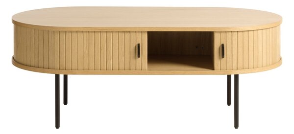 Konferenční stolek v dekoru dubu v přírodní barvě 60x120 cm Nola – Unique Furniture
