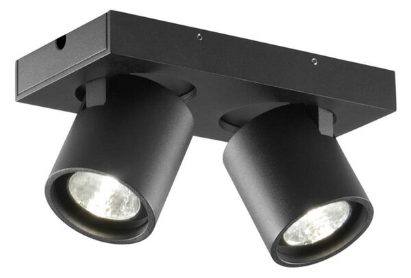 Stropní Lampa LIGHT-POINT, stmívatelné, Černá, Obývací pokoj, Hliník