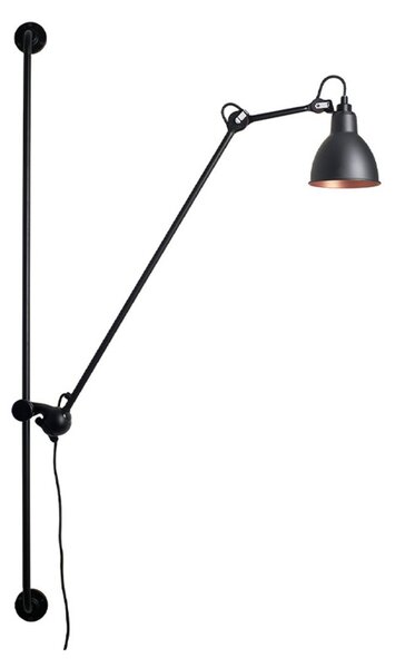 Nástěnná Svítidla Lampe Gras, 214 Round, Černá, Obývací pokoj, Kov, Design