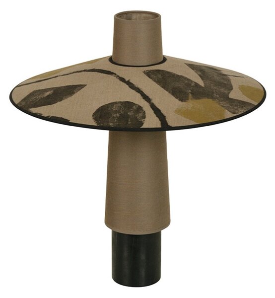 Stolní lampa Forestier, Thésée, Hnědá / Rezavá, Obývací pokoj, Tkanina / Textil, Boho