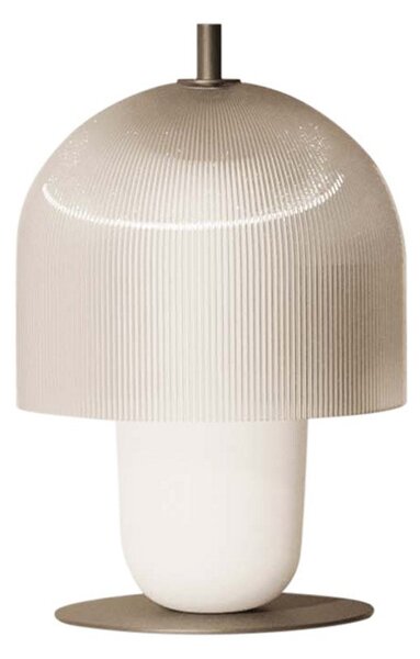 Stolní lampa Aromas del Campo, Holm, stmívatelné, Bílá, Obývací pokoj, Sklo, Skandinávský