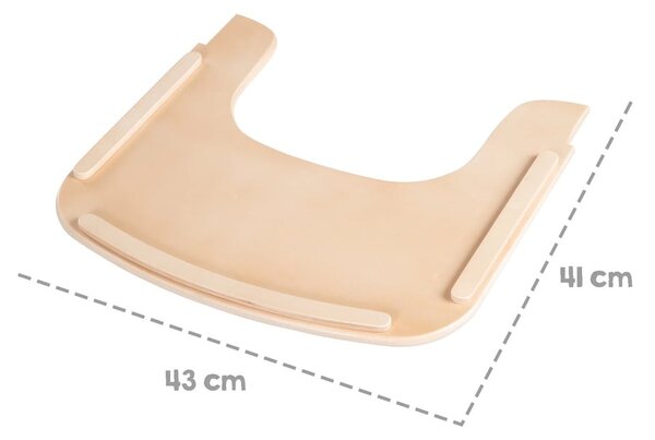 Tác k jídelní židličce v přírodní barvě Sit Up Flex – Roba