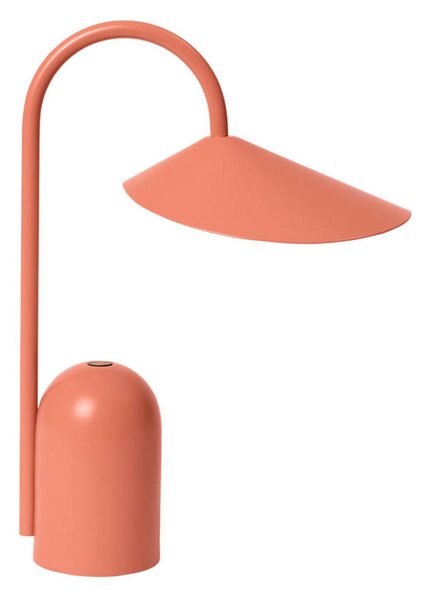 Stolní lampa ferm LIVING, Červená, Obývací pokoj, Hliník