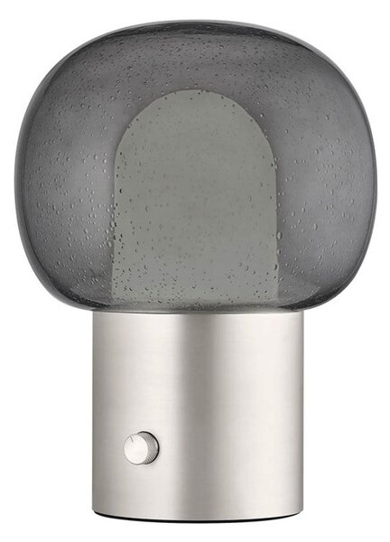 Stolní lampa Blomus, Šedá, Obývací pokoj, Hliník