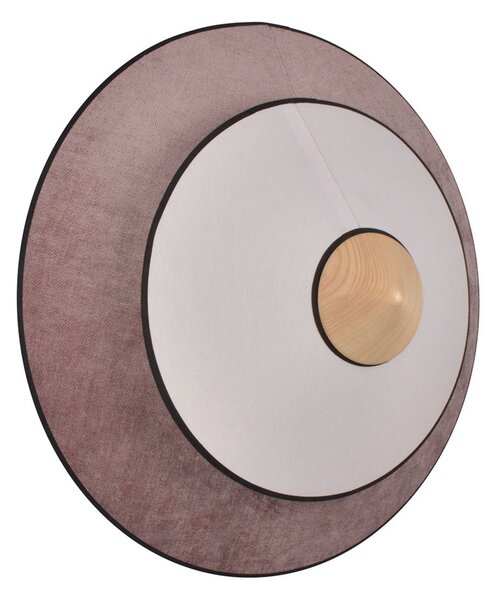 Nástěnná Svítidla Forestier, Cymbal S, Pudrová, Obývací pokoj, Tkanina / Textil, Design