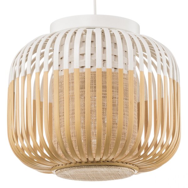 Stropní Lampa Forestier, Bamboo Light XS, stmívatelné, Bílá, Obývací pokoj, Bambus, Design