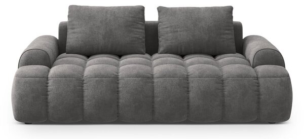 Šedá sametová pohovka 200 cm Linz – Cosmopolitan Design