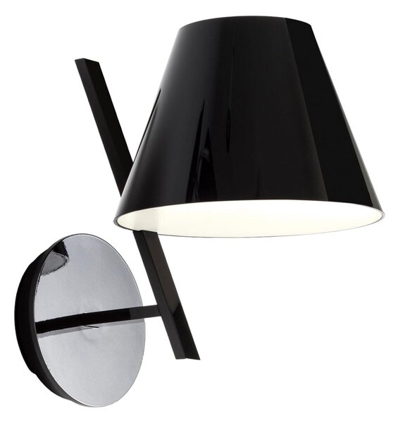 Nástěnná Svítidla Artemide, La Petite, Černá, Obývací pokoj, Kov, Design