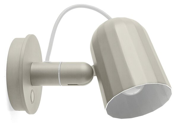 Nástěnná Svítidla HAY, Noc Wall Button, Bílá, Obývací pokoj, Kov, Design